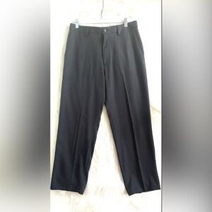 Haggar Dark Grey Dress Pants Classic Straight-Leg